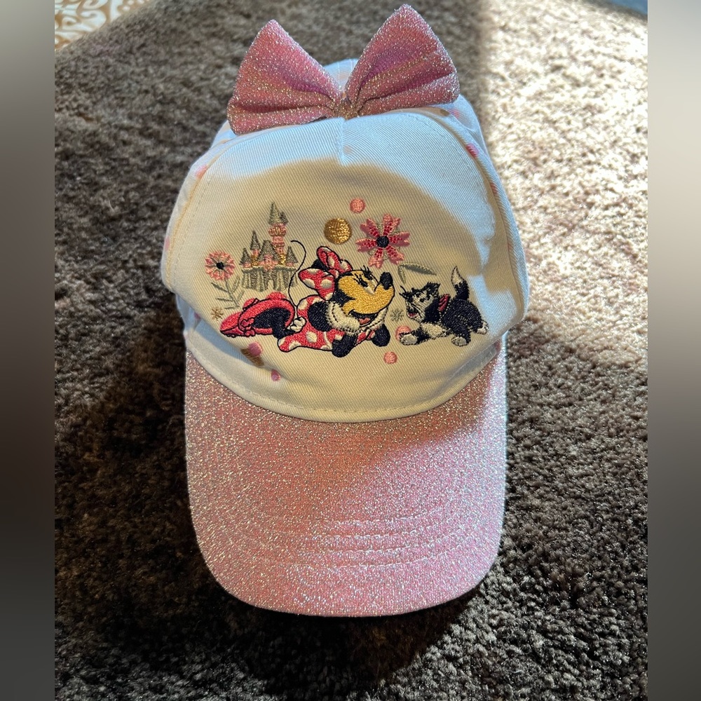 Pink minie mouse girl's cap 1/2 years old